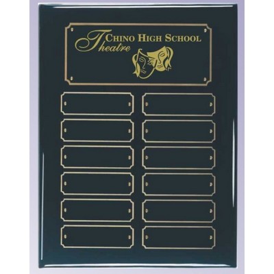 Black Piano Perpetual Plaque (9"x 12")