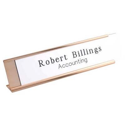 Desk Plate Holder - 2" x 8" x 1/8"