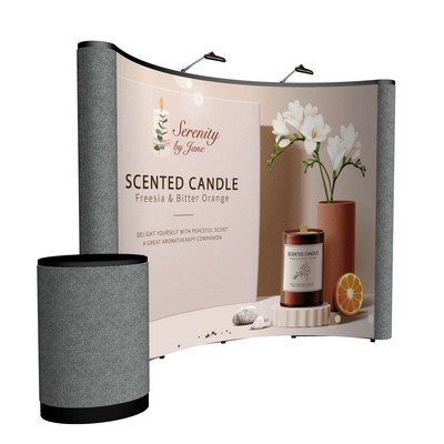 10' Curved ARISE Floor Display Kit (Mural with Fabric Ends)