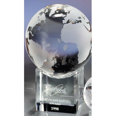 Crystal Globe & Base Award (2")