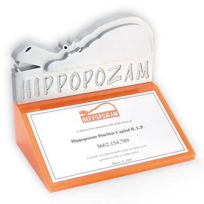 Custom Logo on Base Trophy/Award/Recognition (6 1/2"x 4 1/2"x 2" Base)