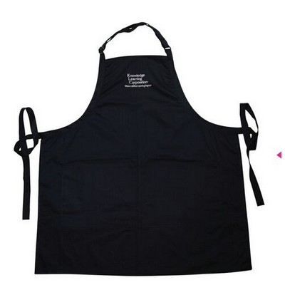 Deluxe Twill Bib Apron w/ Twin D-Rings Adjustable Neck Strap