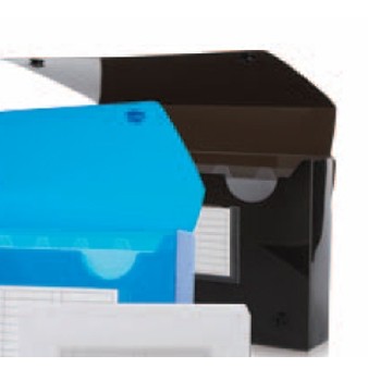 Translucent Black Index Card Case (5 1/2 x 8 1/4 x 1 1/2)