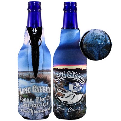 Neoprene™ Zipper Bottle Holder (4CP/ Dye Sublimation)