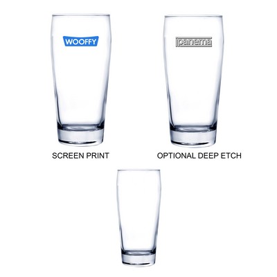 20 oz Pilsner Selection Pint Pub Glass (Screen Printed)