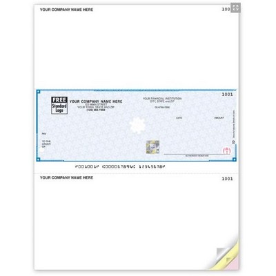 High Security Laser Unlined Multipurpose Checks (2 Part)