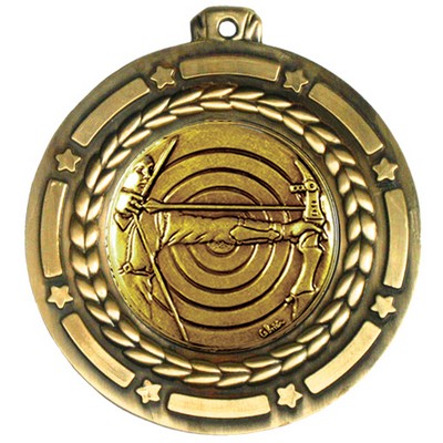 Stock Star Struck Medal w/ Archery / 3 1/2"