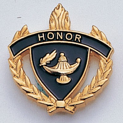 1" Enameled Honor Scholastic Award Pin