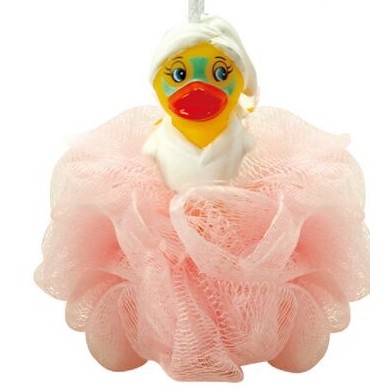 Rubber Spa Duck Puff Sponge