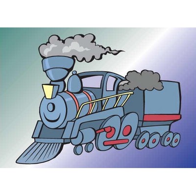 Steam Engine Metal Photo Magnet (2 1/2"x2 1/2")