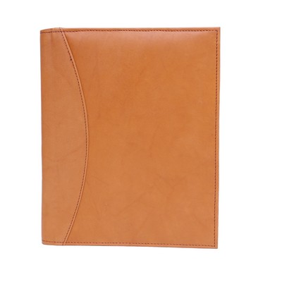 Ashlin® Designer Peterborough British Tan Refillable Cover w/Journal, Pocket & Pen Loop