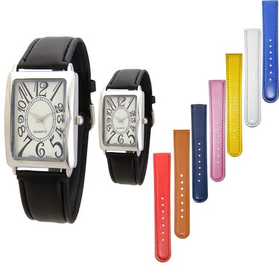 Men's & Ladies' Square Case Watch