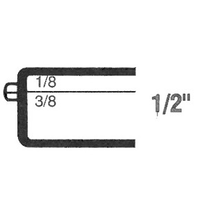 Rigid Clear Hinged Plastic Box (2"x2"x1/2")
