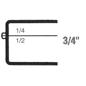 Rigid Clear Hinged Plastic Box (2 1/8"x1 5/8"x3/4")