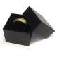 Deluxe Set Up Black Textured Ring Box w/Foam Insert (1 5/8"x1 5/8"x1¼")