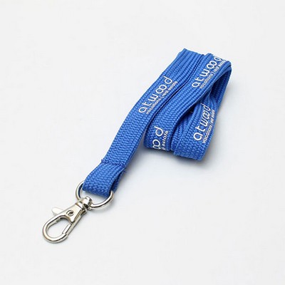 5/8" Black Tubular Lanyard (15 Mil)