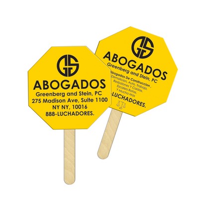 Octagon Sandwiched Hand Fan