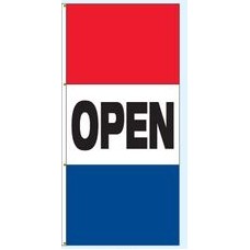 Single Faced Free Flying Drape Flags (Open)