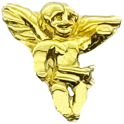 Bright Gold Angel Service Lapel Pin