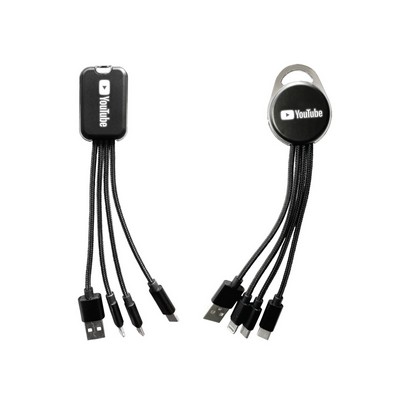 Carabiner illuminating 4" 1 Charging Cable