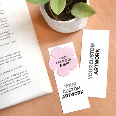 Double-Sided Small Eco Bookmark With Shape