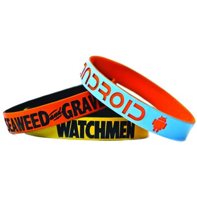 Dual Layered Color Coat Wristband