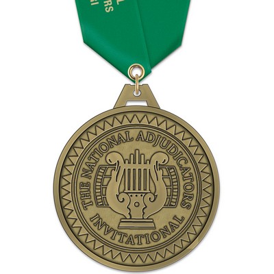 HH Medal w/Satin Neck Ribbon (3")