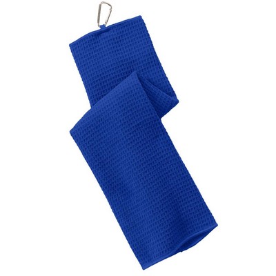Port Authority® Waffle Microfiber Golf Towel.