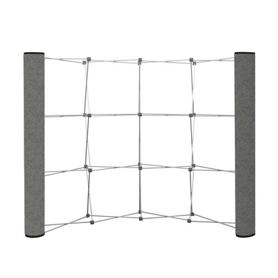 Curved Show 'N Rise Floor Display End Panel (Fabric)