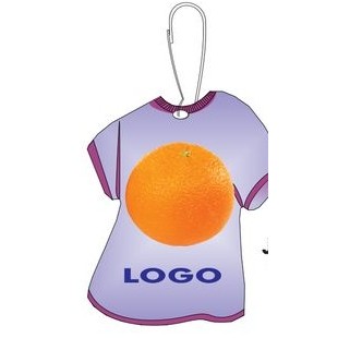 Orange T-Shirt Zipper Pull (1/2 Square Inch)
