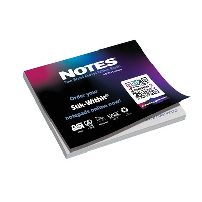 50-Sheet Stik-Withit® Low Quantity Adhesive Notepad (4"x3")
