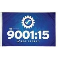 ISO 9001:15 Registered Flag (3'x5')