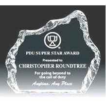 Iceberg Acrylic Award - Clear - 6-1/2"