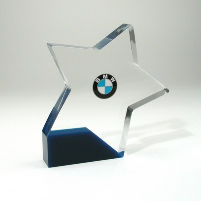 5" Star Lucite® Embedment Award w/ Built-In Base