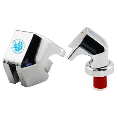 Chrome Plated Plastic Snap-Down Champagne Stopper