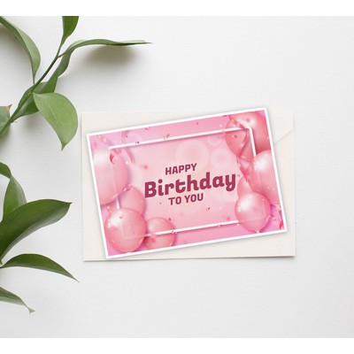 Flat Greeting Cards - Vertical Printed Front and Back (5" x 7")