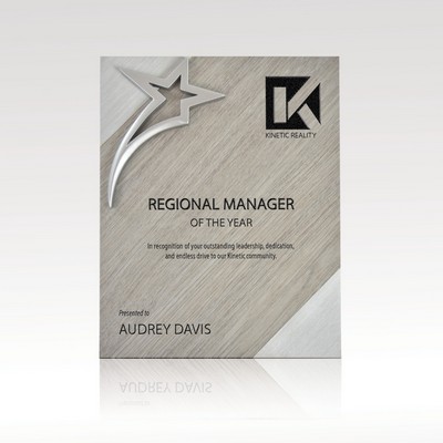 Aura Star - Metallic Plaque 7x9