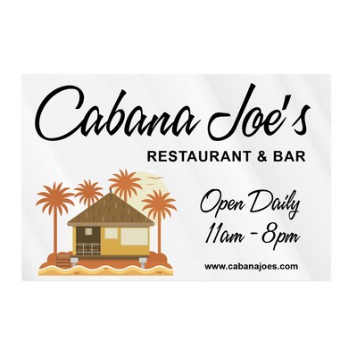 Rectangle Sticker | Square Corner | 5 1/2" x 8 1/4" | Clear Static | Static Back | Digital