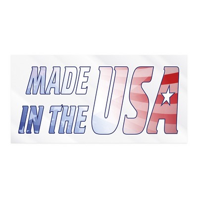 Rectangle Sticker | Square Corner | 4" x 8" | Clear Static | Static Face | Digital