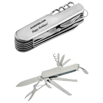 14-in-1 Multi Function knife With Black Pouch