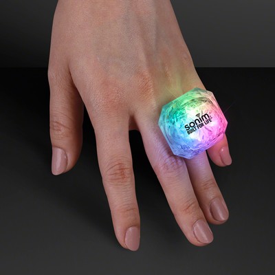 LED Multicolor Deluxe Gem Rings - PRINTED