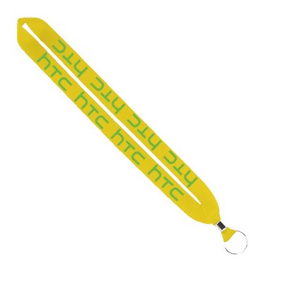 IMPORT Rush 1" Polyester Lanyard with Silver Crimp & Split-Ring