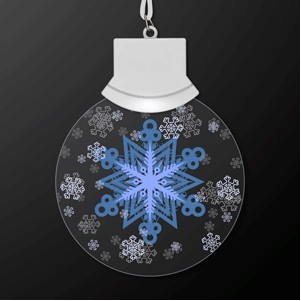 LED Animated Snowflake Necklace - BLANK