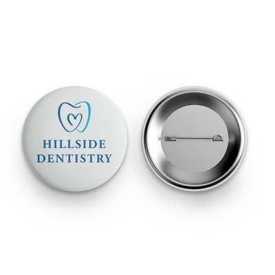 Pin Back Button - 3" round