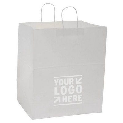 Food Service Natural Kraft Paper Grande Shopping Bag (16"x11"x18¼")