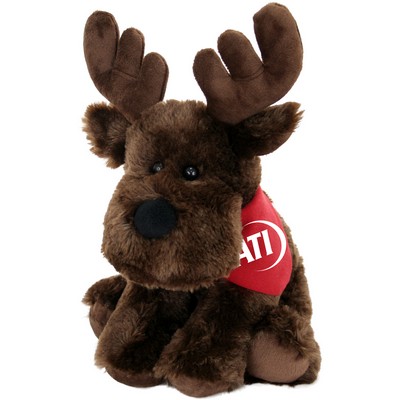 8" Brown Plush Moose