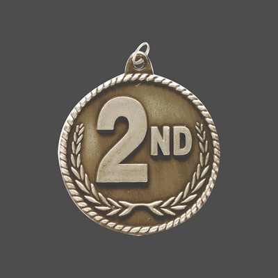 2" Silver 2nd Place High Relief Medal