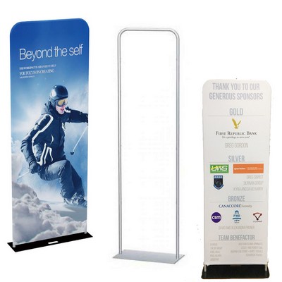 Tube Banner Stand w/Steel Base (71"x24")