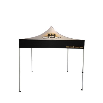 10' x 10' Tent Canopy-Powder Coated Steel Frame - Full Color Imprint