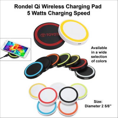 Rondel Qi Wireless Charging Pad 5 Watts Charging Speed